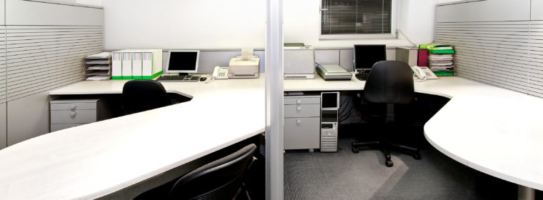 Modern office cubicles